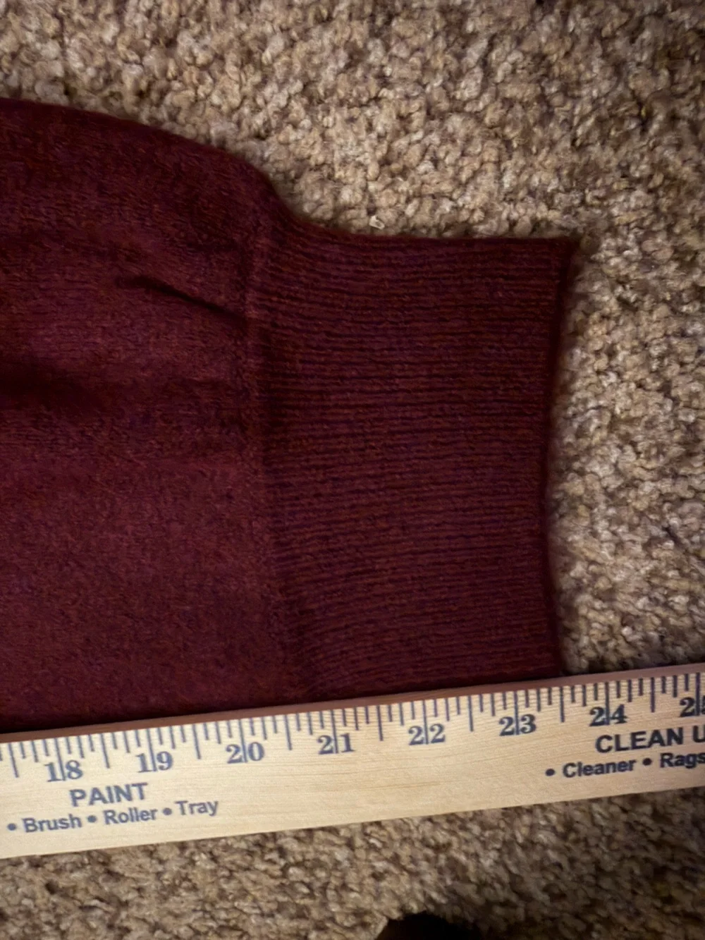 J.Crew Factory Ruffleneck Sweater Above Knee Dress Burgundy Berry Plus Size 2X